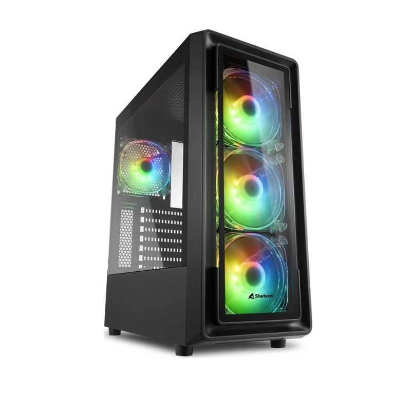 Sharkoon TK4 RGB Gaming Midi Tower Computer Case Black