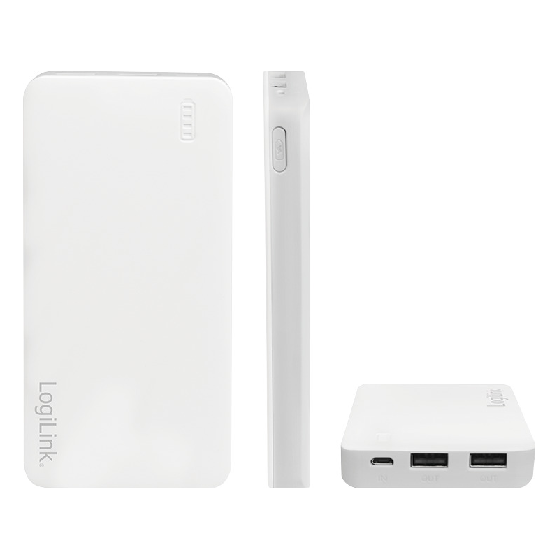 LogiLink Power Bank 10000mAh Λευκό