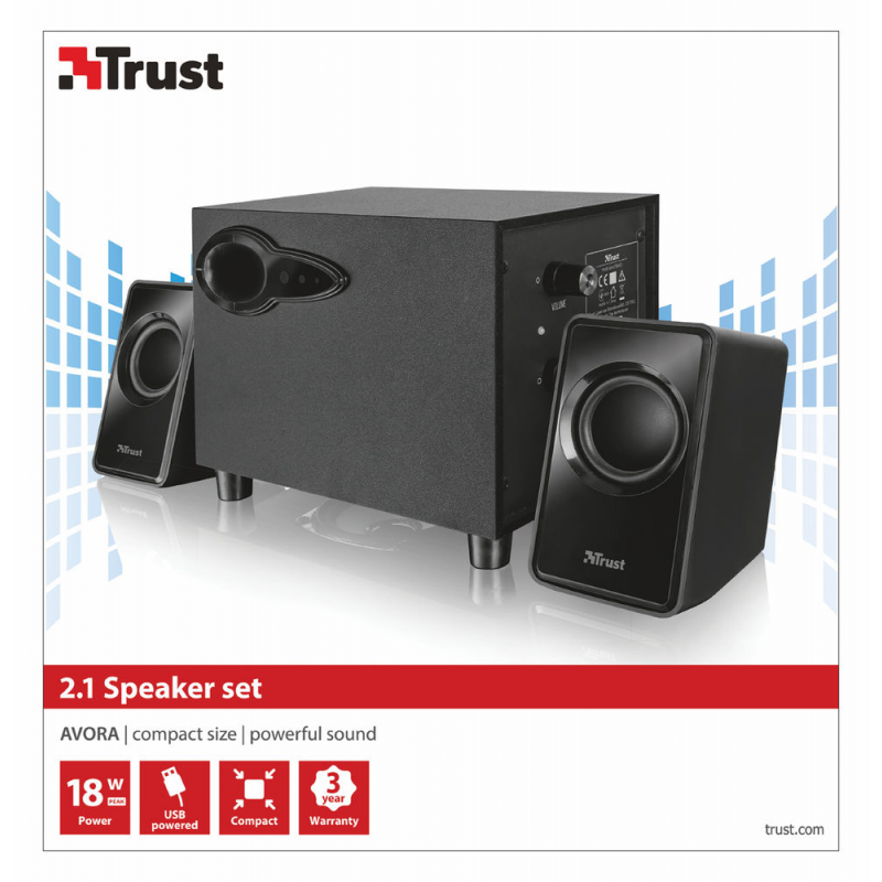 TRUST Avora - Ηχεία 2.1 
